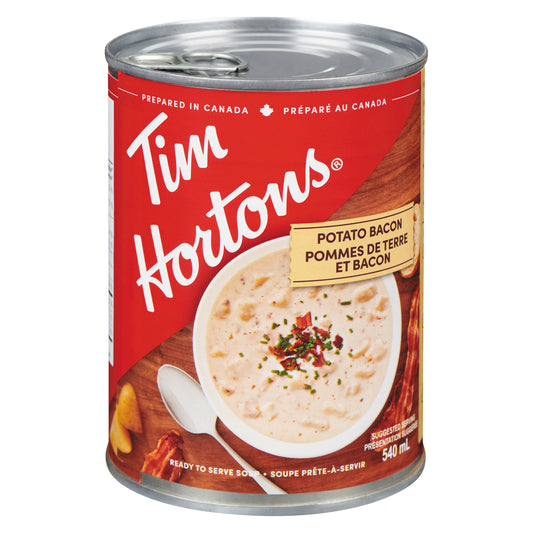 TIM HORTONS POTATO BACON SOUP, 12 X 540 ML