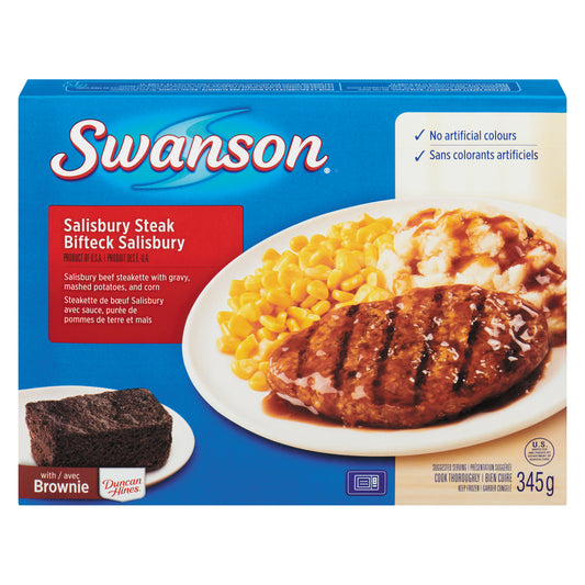 SWANSON SALISBURY STEAK, 12 X 345 G