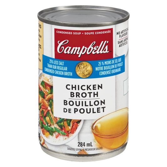 CAMPBELL CHICKEN BOUILLON LOW-SODIUM, 12 X 284 ML