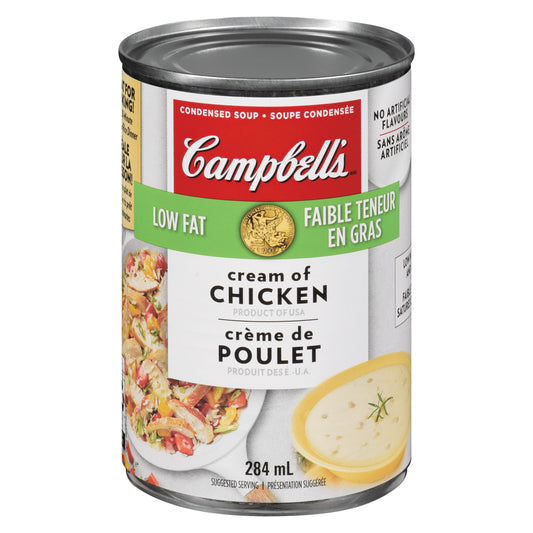 CAMPBELL CREAM OF CHICKEN SOUP LOW FAT, 24 X 284 ML