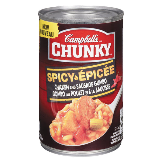 CAMPBELL CHUNKY CHICKEN SAUSAGE SOUP, 12 X 515 ML