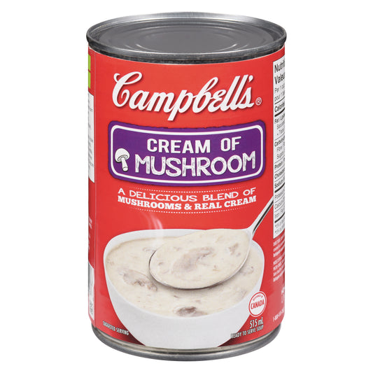 CAMPBELL CREAM OF MUSHROOM SOUP, 12 X 515 ML