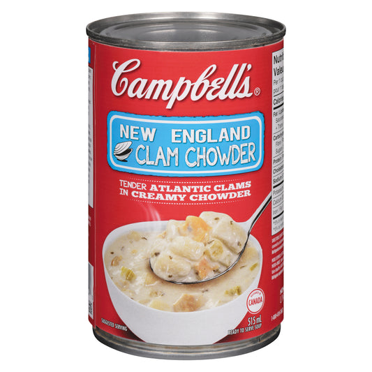 CAMPBELL CLAM CHOWDER SOUP, 12 X 515 ML