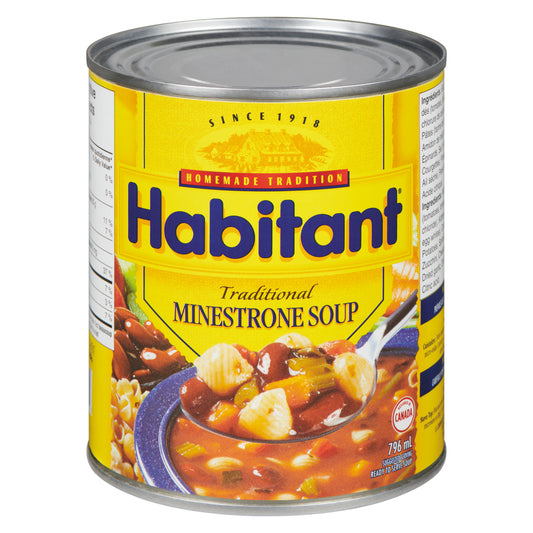 HABITANT MINESTRONE SOUP, 24 X 796 ML