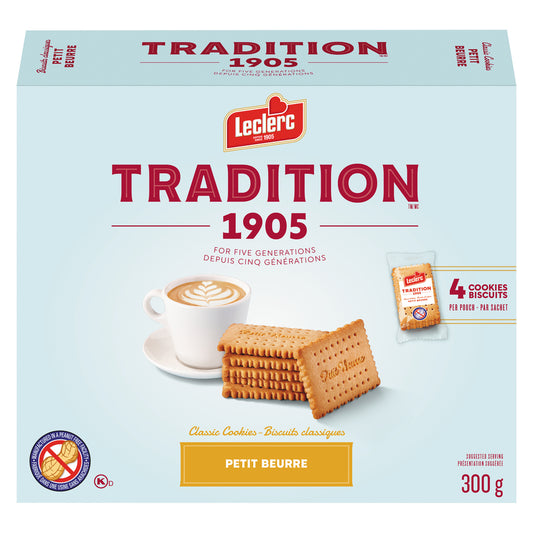 LECLERC TRADITION BUTTER BISCUIT, 16 X 300 G
