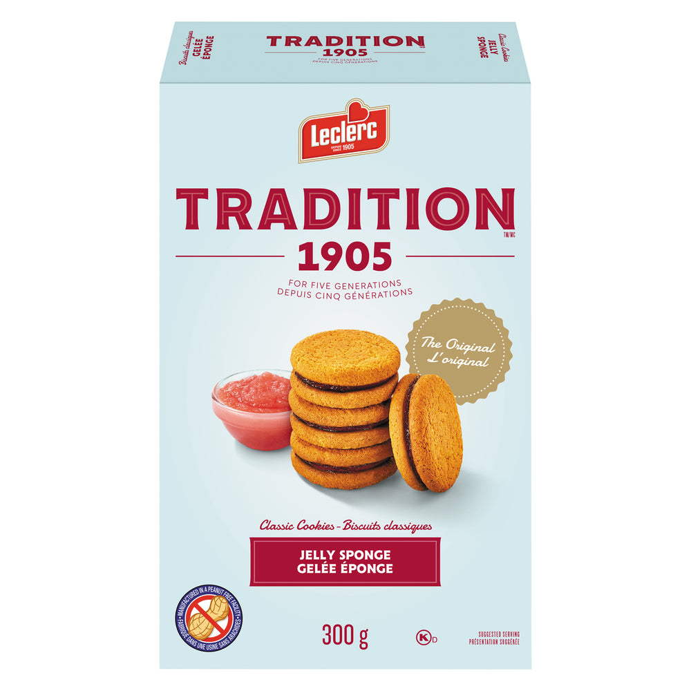 LECLERC SPONGE JELLY BISCUIT, 12 X 300 G