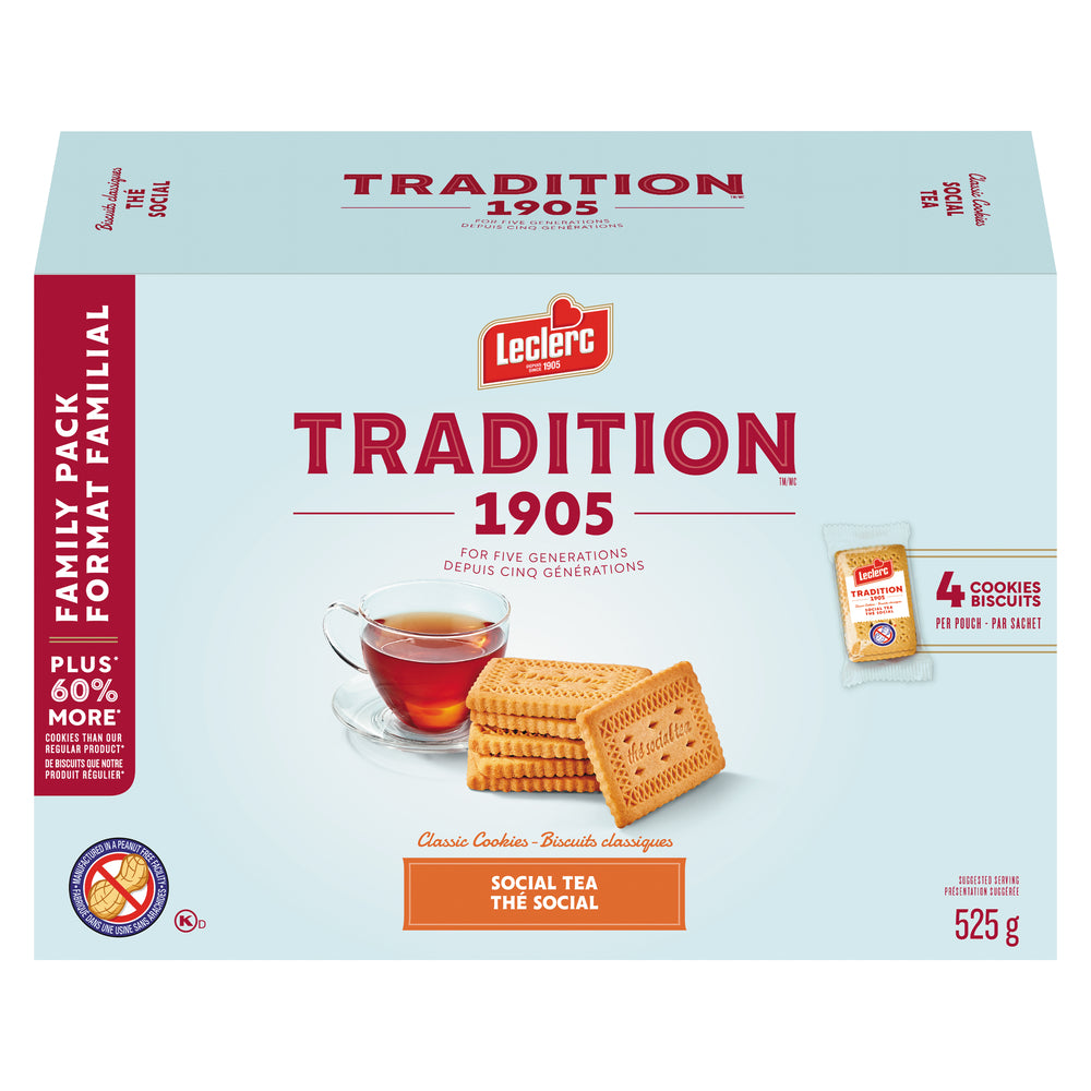 LECLERC TRADITION THE SOCIAL BISCUITS, 6 X 525 G