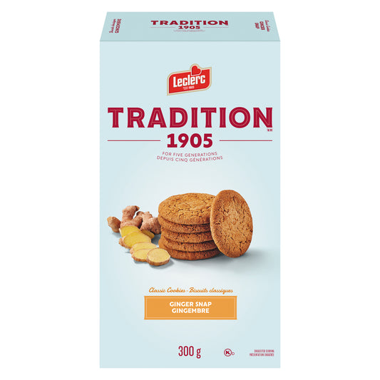 LECLERC TRADITION GINGER BISCUIT, 12 X 300 G