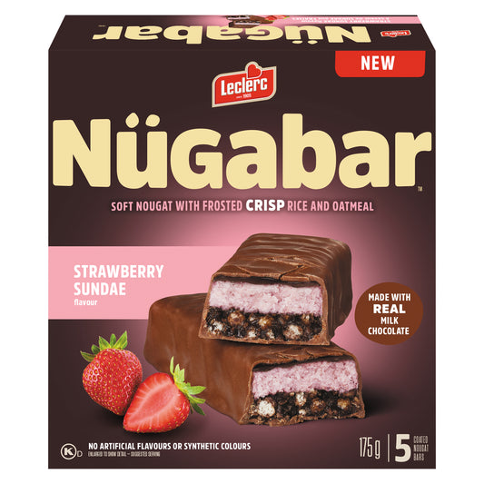 NUGABAR STRAWBERRY SUNDAE BAR, 12 X 175 G