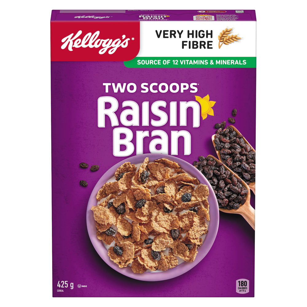 KELLOGG'S RAISIN BRAN CEREAL ORIGINAL, 12 X 425 G