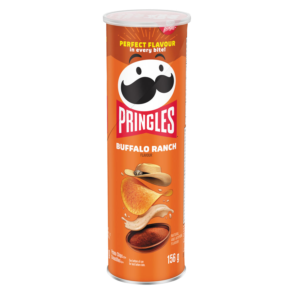 PRINGLES BUFFALO RANCH FLAVORED CRISPS, 14 X 156 G