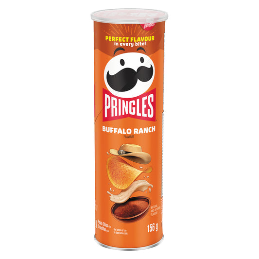 PRINGLES BUFFALO RANCH FLAVORED CRISPS, 14 X 156 G
