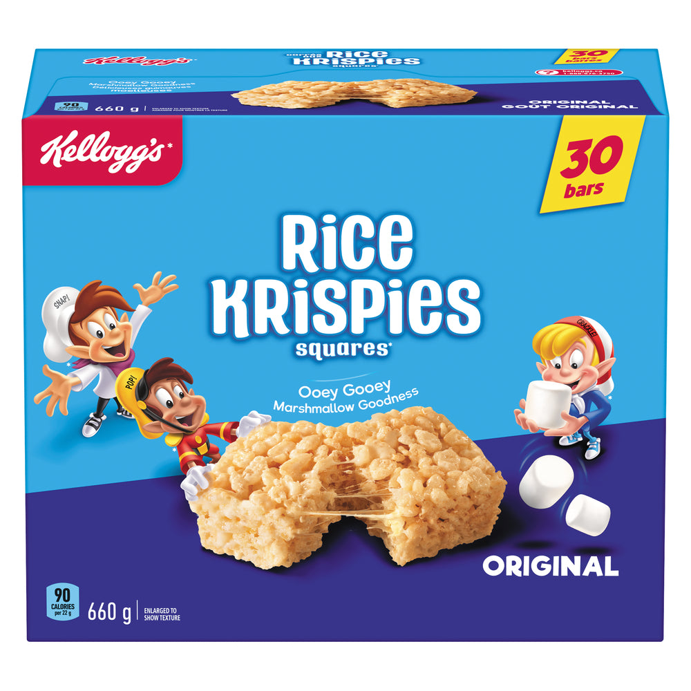 KELLOGG'S JUMBO RICE KRISPIES SQUARES, 8 X 660 G