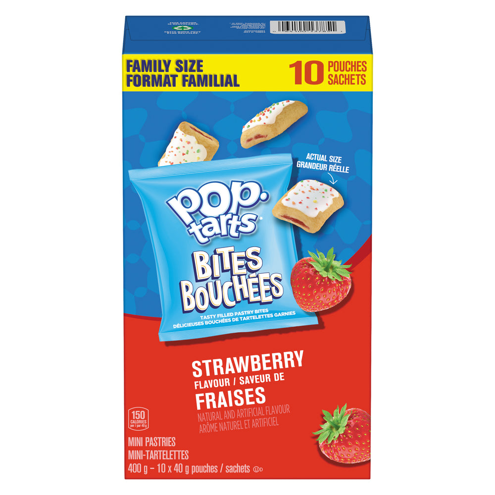 KELLOGG POP-TART STRAWBERRY BITE, 8 X 400 G