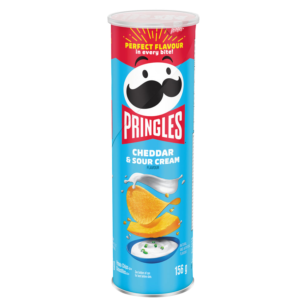 PRINGLES SOUR CREAM AND CHEDDAR FLAVORED CRISPS, 14 X 156 G