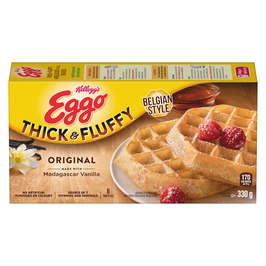 KELLOGG'S EGGO THICK WAFFLES, 8 X 330 G