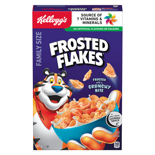 KELLOGG'S CEREALS FROSTED FLAKES, 14 X 580 G