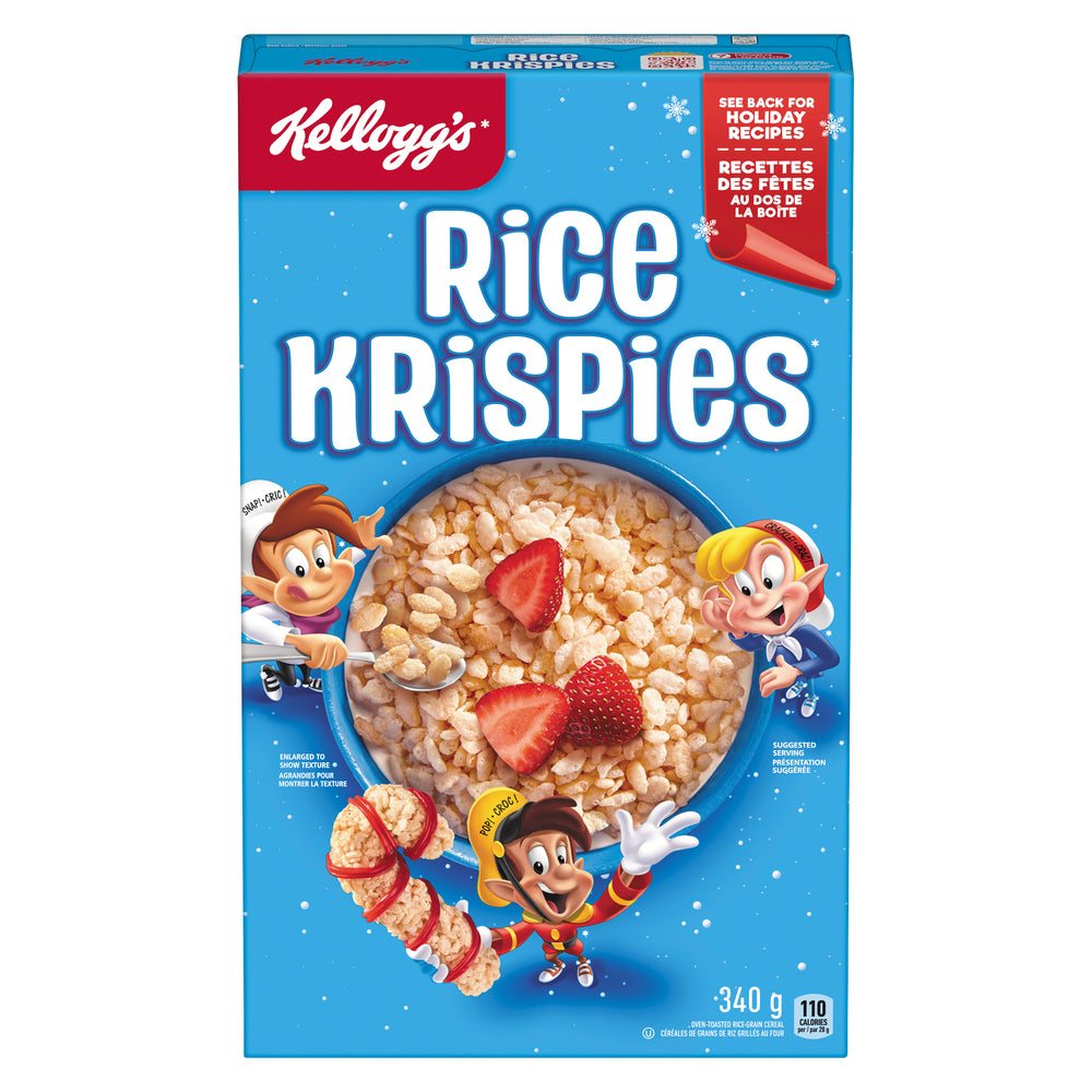 KELLOGG'S RICE KRISPIES CEREAL, 10 X 340 G