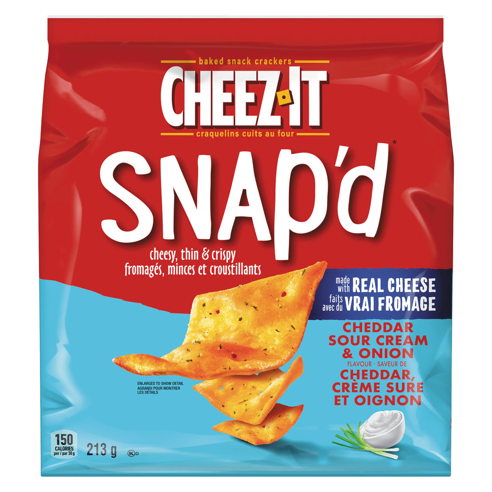 KELLOGG'S CHEEZ-IT SNAP'D SC/ONION, 6 X 213 G