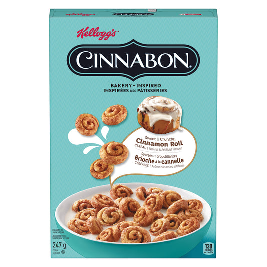 KELLOGG'S CINNABON CEREAL BRIOCHE, 10 X 247 G
