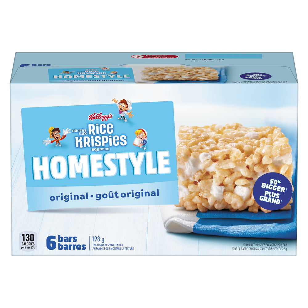 KELLOGG'S RICE KRISPIES HOMESTYLE ORIGINAL, 6 X 198 G