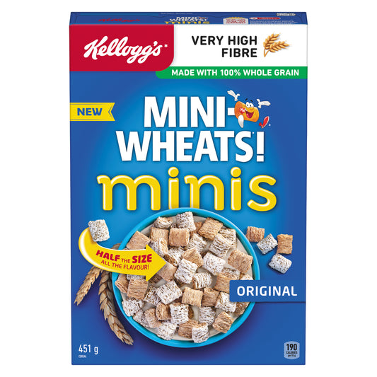 KELLOGG'S MINI-WHEATS MINIS, 10 X 451 G