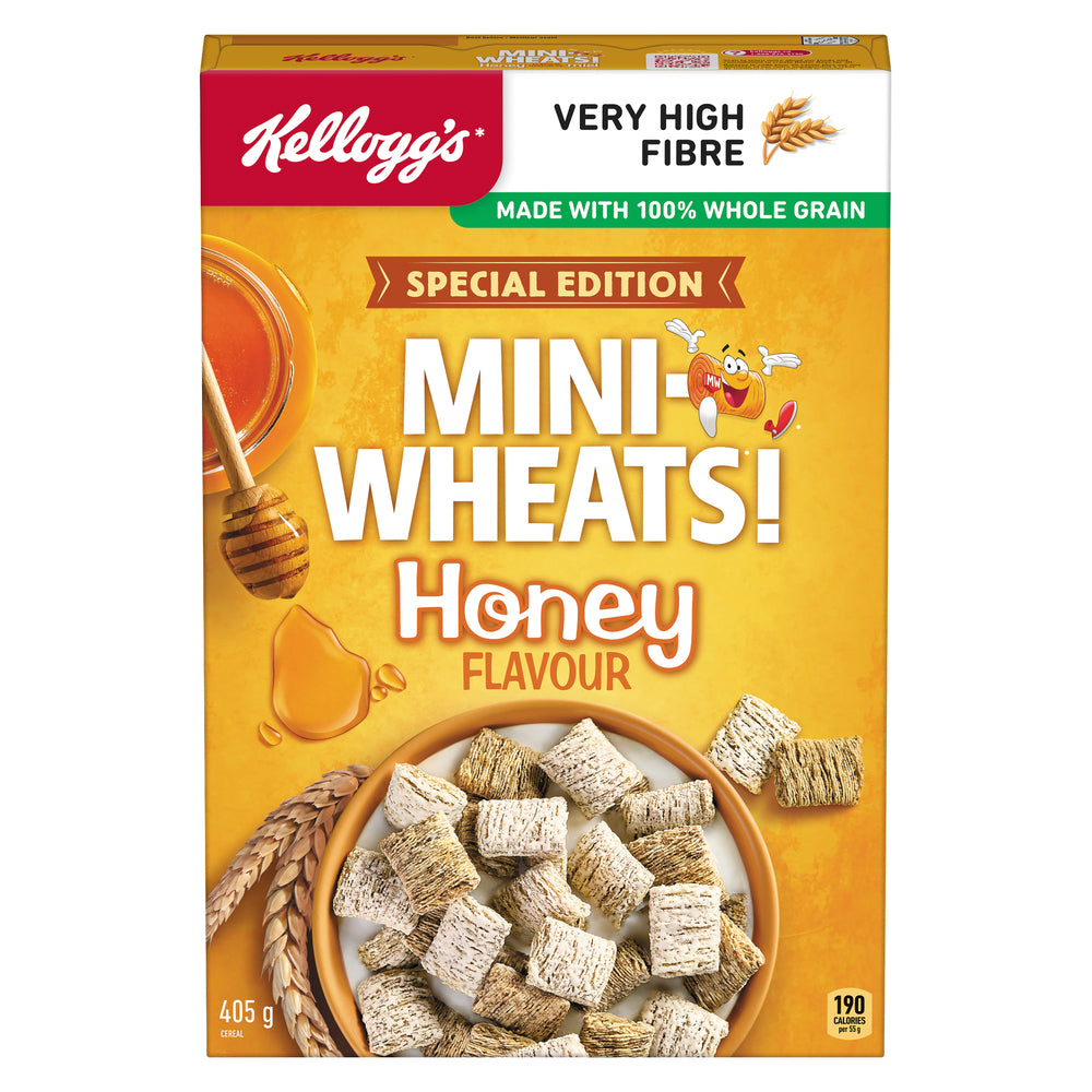 KELLOGG'S MINI-WHEATS HONEY, 10 X 405 G