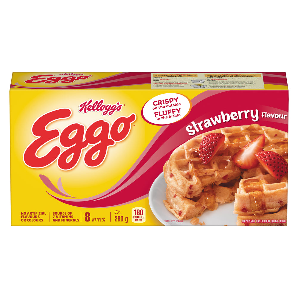 KELLOGG'S EGGO STRAWBERRY WAFFLES, 12 X 280 G