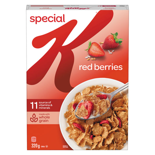 KELLOGG'S BERRY SPECK CEREAL RED BERRIES, 14 X 320 G