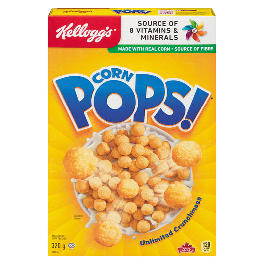 KELLOGG'S CEREAL CORN POPS, 12 X 320 G