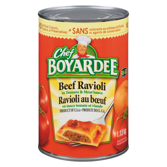 CHEF BOYARDEE BEEF RAVIOLI, 12 X 1.13 KG