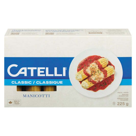 CATELLI MANICOTTI PASTA, 12 X 225 G