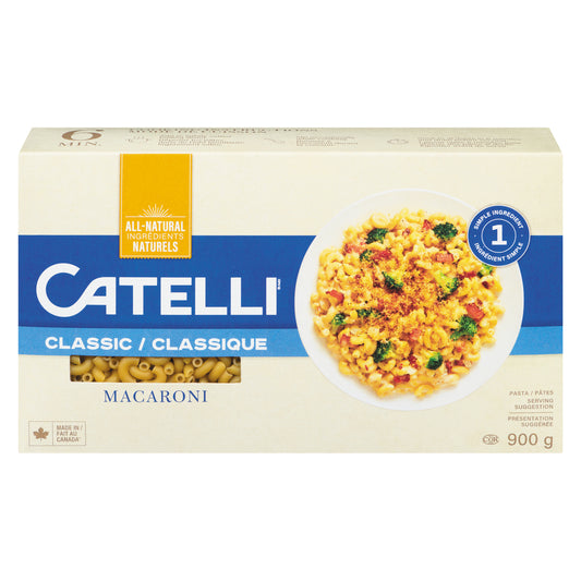 CATELLI ELBOW MACARONI PASTA, 12 X 900 G