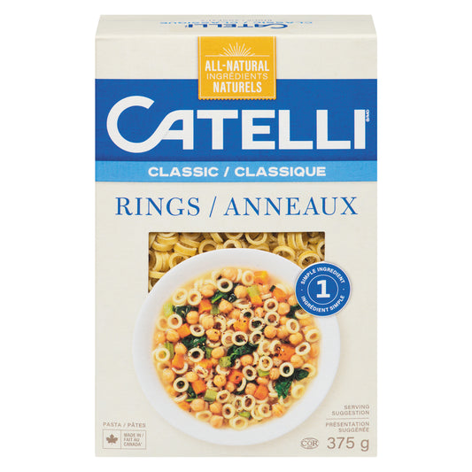 CATELLI LITTLE RINGS PASTA, 12 X 375 G