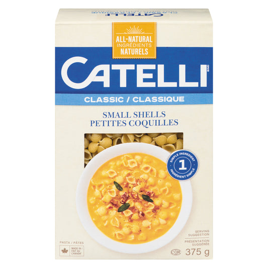CATELLI SMALL SHELLS PASTA, 12 X 375 G