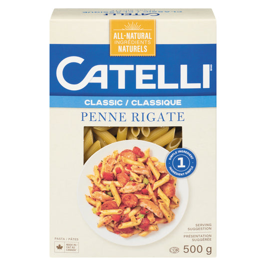 CATELLI PENNE RIGATE PASTA, 12 X 500 G