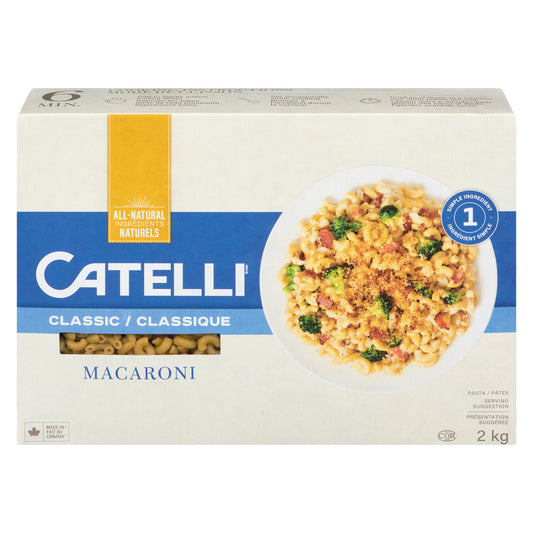 CATELLI ELBOW MACARONI PASTA, 8 X 2 KG