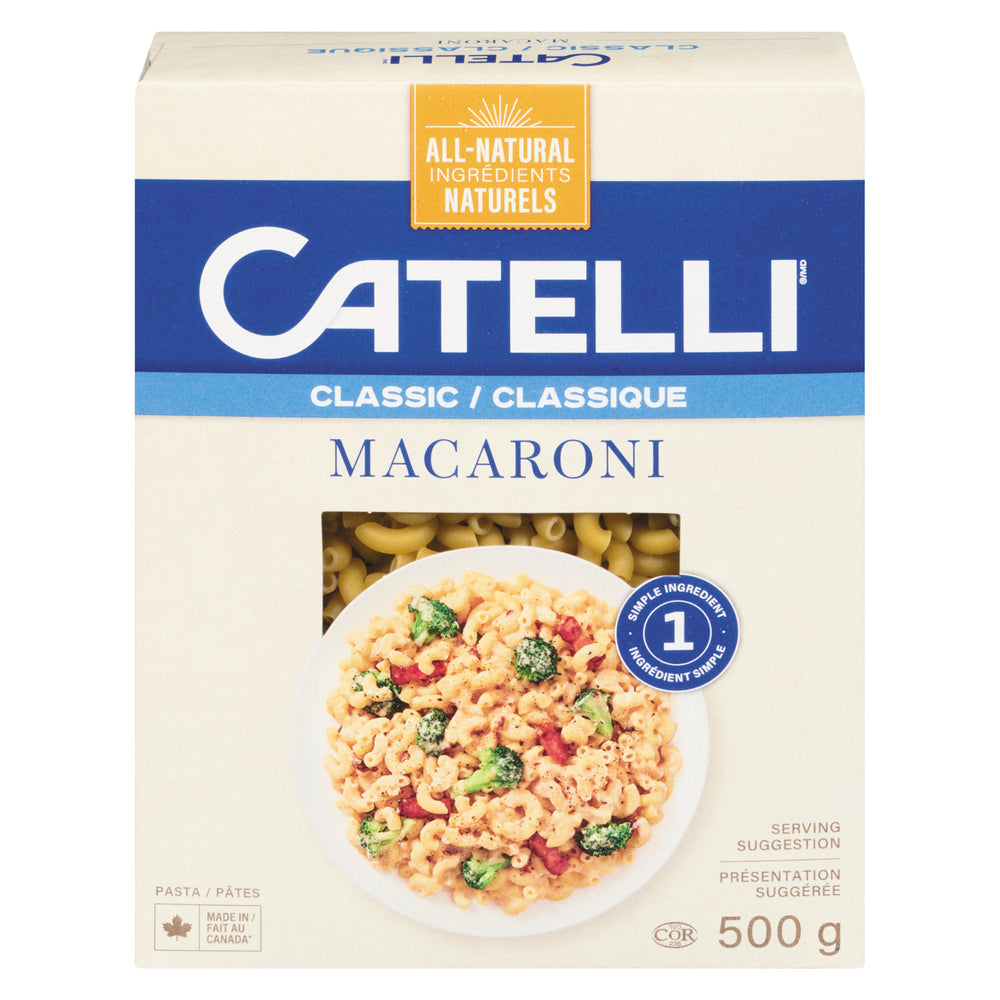 CATELLI ELBOW MACARONI PASTA, 20 X 500 G