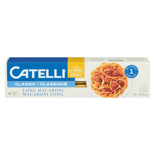 CATELLI LONG MACARONI PASTA, 20 X 454 G