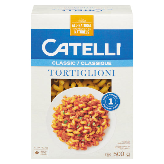 CATELLI TORTIGLIONI PASTA, 12 X 500 G