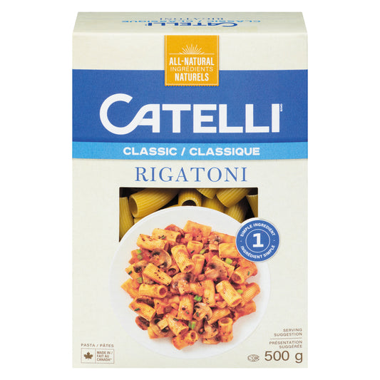 CATELLI RIGATONI PASTA, 12 X 500 G