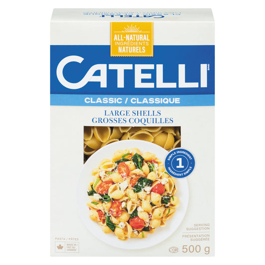 CATELLI LARGE SHELLS PASTA, 12 X 500 G