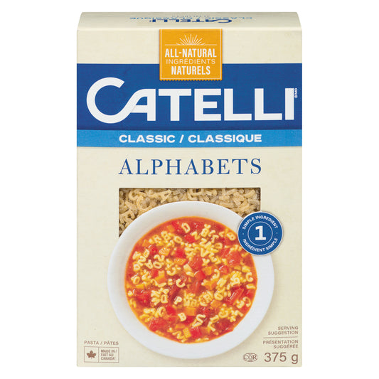 CATELLI MINI ALPHABET PASTA, 12 X 375 G