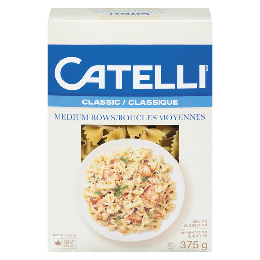 CATELLI MEDIUM BOWS PASTA, 12 X 375 G