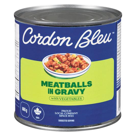 CORDONBLEU MEATBALLS WITH VEGETABLES, 12 X 665 G