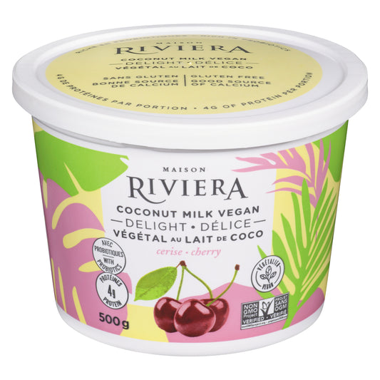 RIVIERA GOURMET YOGURT CHERRY VANILLA, 6 X 500 G