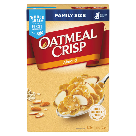 GENERAL MILLS ALMOND CRUNCH OAT CEREAL FAMILY SIZE, 8 X 628 G
