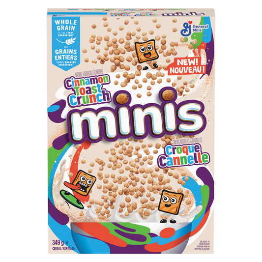 GENMILLS MINI WHEAT CINNAMON CRUNCH CEREAL, 12 X 349 G