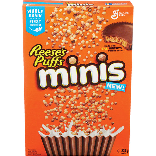 GENMILLS REESE'S PUFFS MINI CEREAL, 12 X 331 G