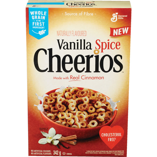 GENERAL MILLS CHEERIOS VANILLA SPICE CEREAL, 10 X 342 G
